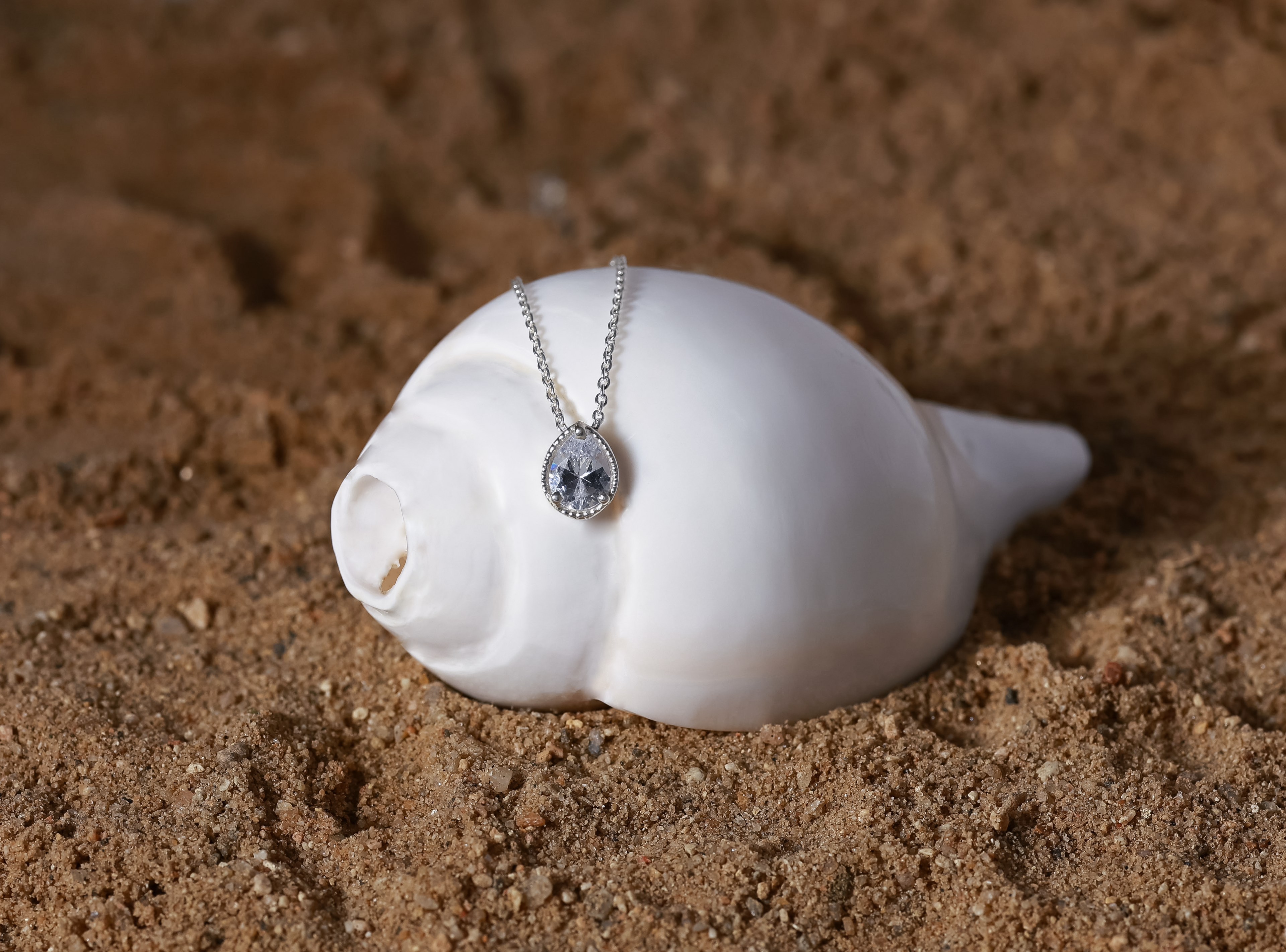 Silver Morning Dew Necklace - Sover jewellery