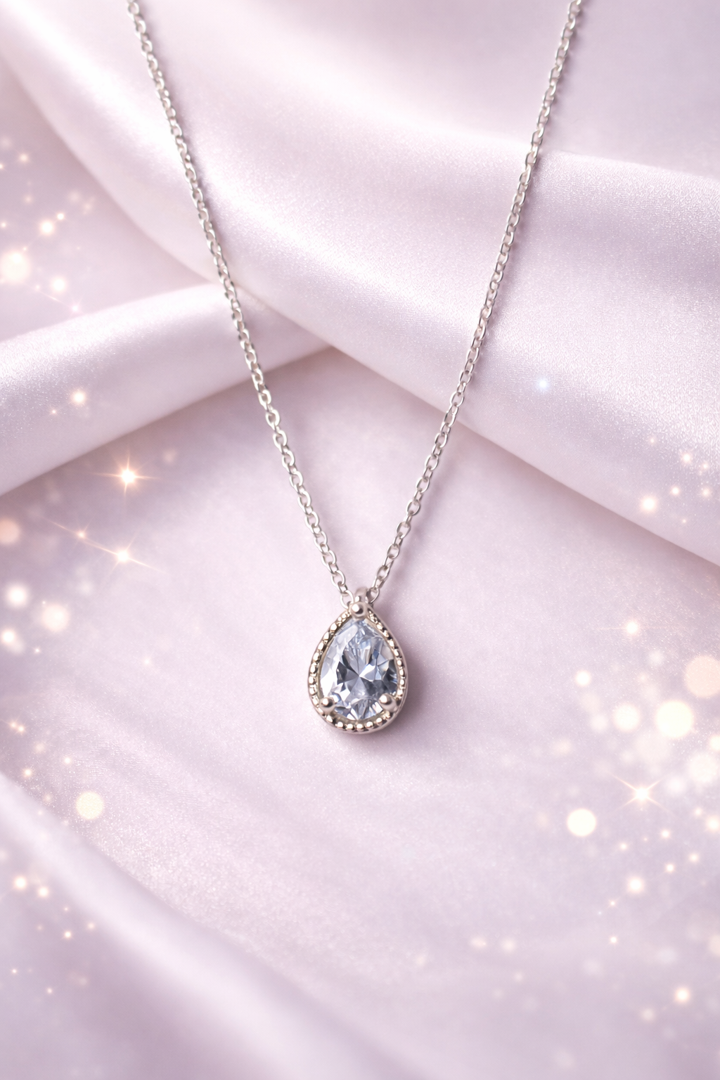 Silver Morning Dew Necklace - Sover jewellery