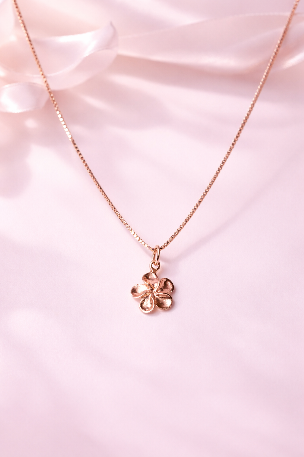 Rose Gold Plam Necklace - Sover jewellery