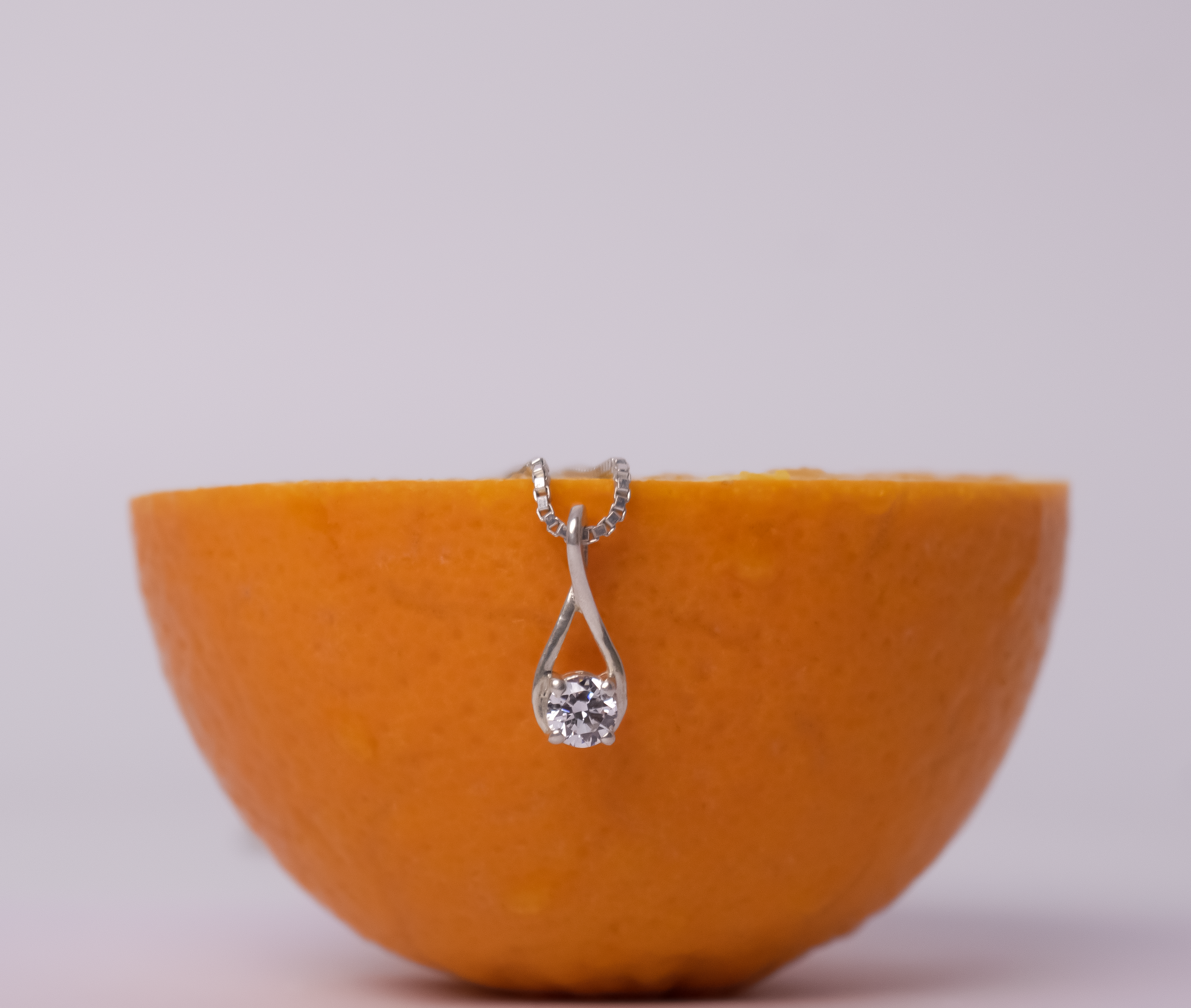 Silver Infinity Drop Necklace - Sover jewellery
