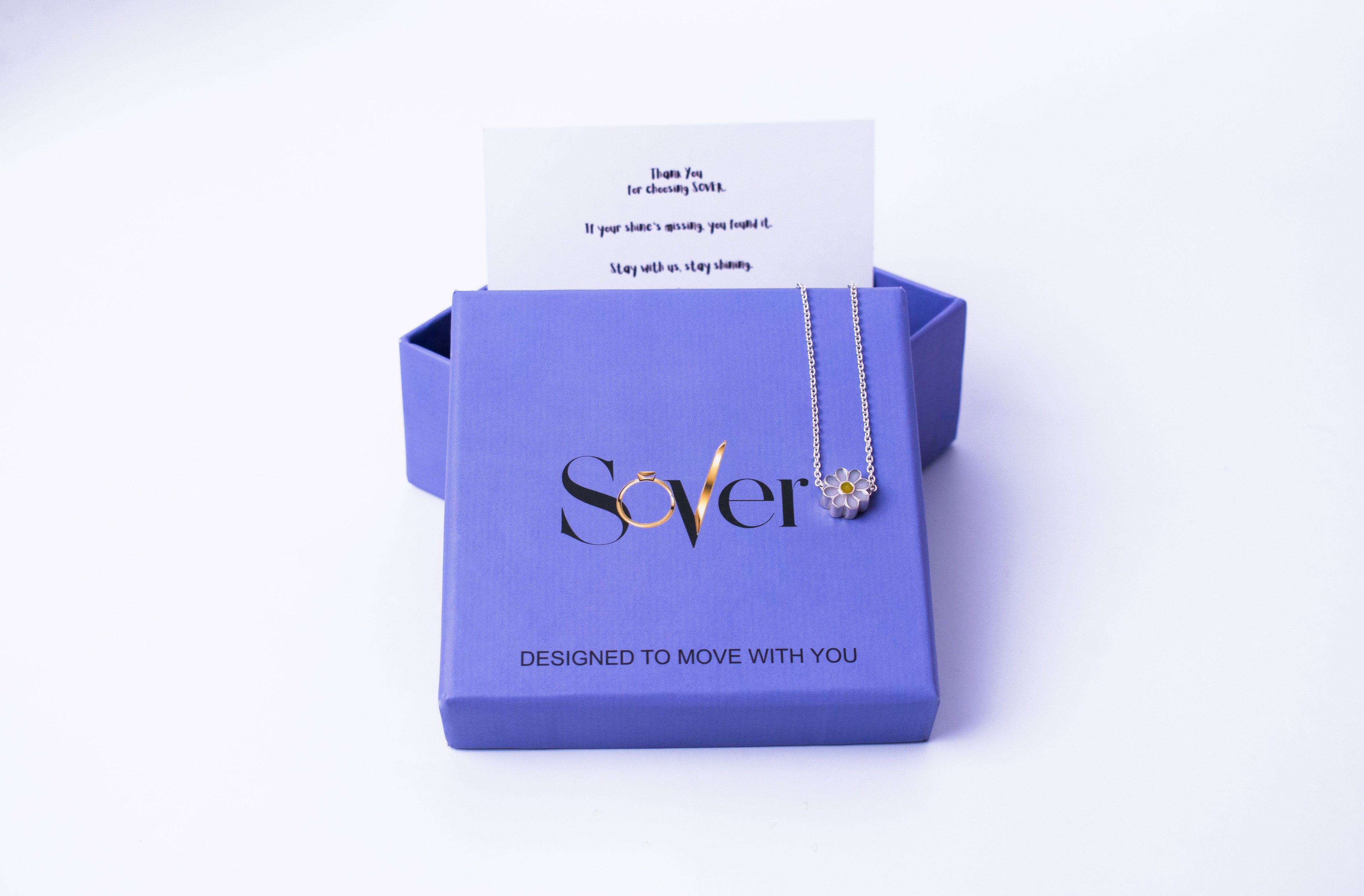 Silver Little Daisy Necklace - Sover jewellery