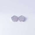 Silver Floral Earrings