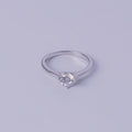 Silver Pure Love Solitaire Ring - Sover jewellery