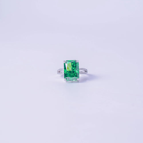 Silver Emerald Majesty Ring My Store