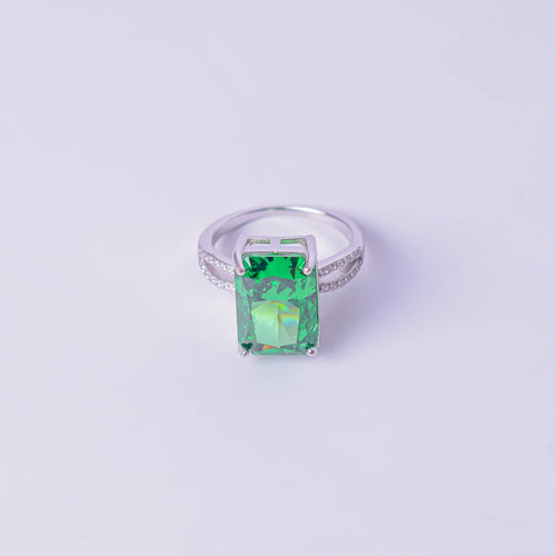 Silver Emerald Majesty Ring My Store