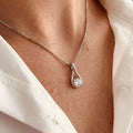 Silver Infinity Drop Necklace My Store