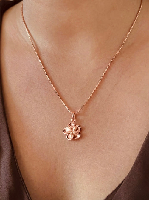 Rose Gold Plam Necklace My Store