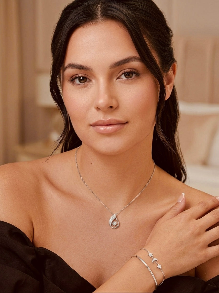 Silver Luminous Drop Necklace My Store